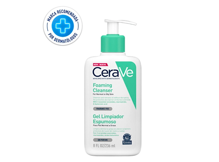 LIMPIADOR FACIAL CERAVE GEL ESPUMOSO 236 ML - 1