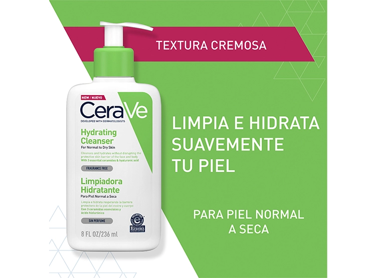 LIMPIADOR HIDRATANTE CERAVE 236 ML - 2