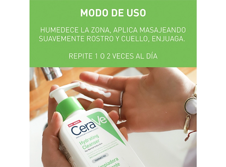 LIMPIADOR HIDRATANTE CERAVE 236 ML - 5