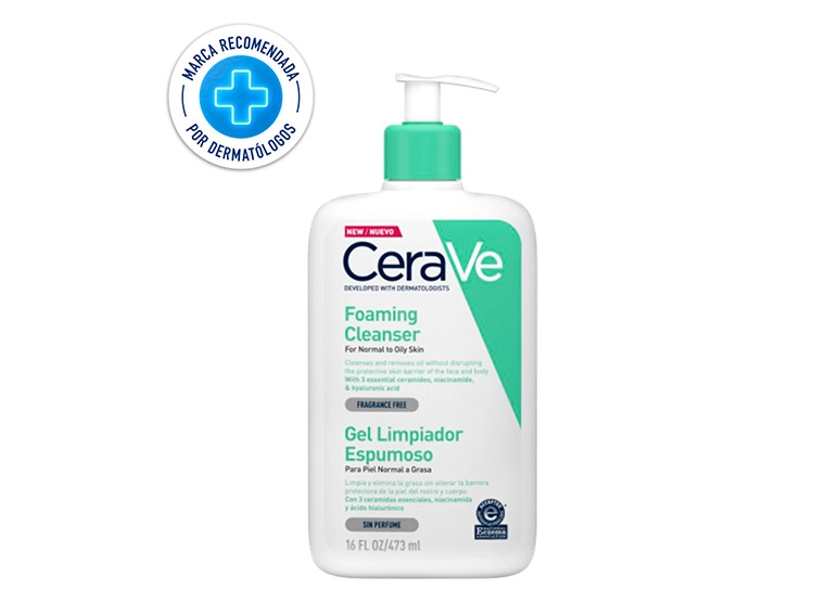 LIMPIADOR FACIAL CERAVE GEL ESPUMOSO 473 ML - 1