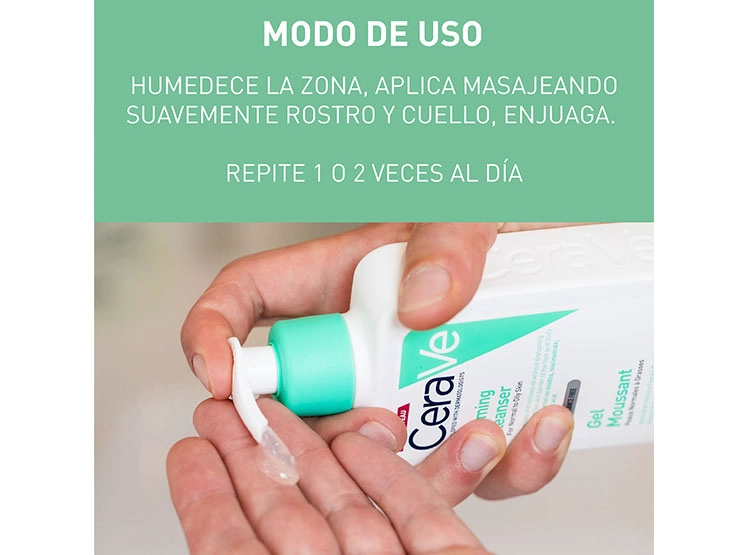 LIMPIADOR FACIAL CERAVE GEL ESPUMOSO 473 ML - 5
