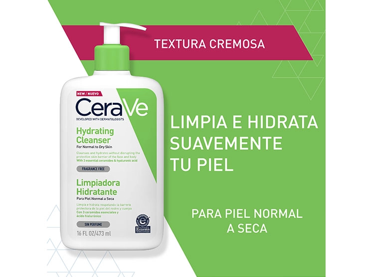 LIMPIADOR FACIAL CERAVE HIDRATANTE 473 ML - 2