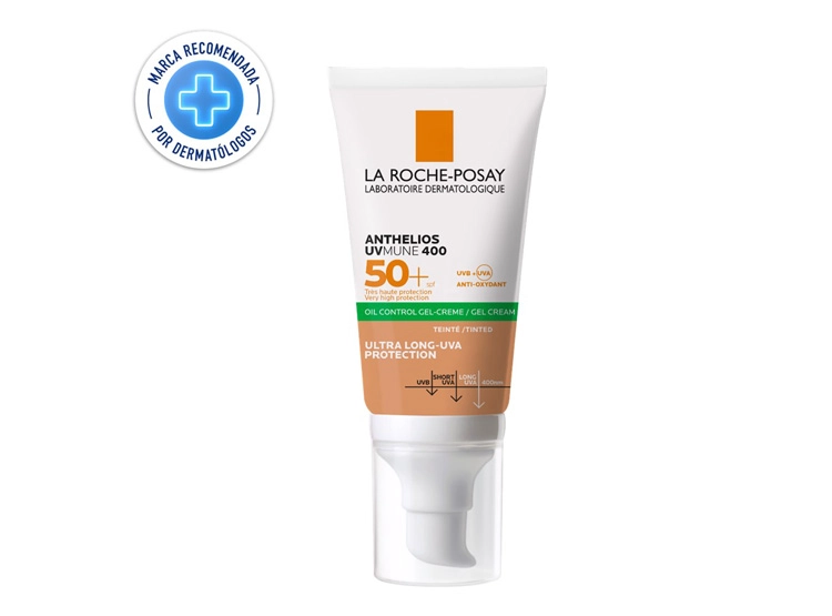 PROTECTOR SOLAR FACIAL LA ROCHE-POSAY ANTHELIOS XL TOQUE SECO COLOR SPF 50+ 50 ML - 1