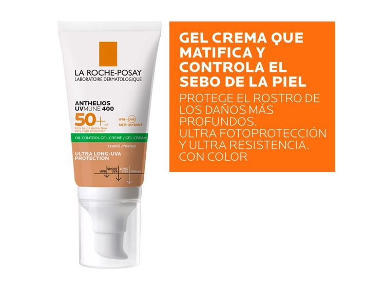 PROTECTOR SOLAR FACIAL LA ROCHE-POSAY ANTHELIOS XL TOQUE SECO COLOR SPF 50+ 50 ML - 7