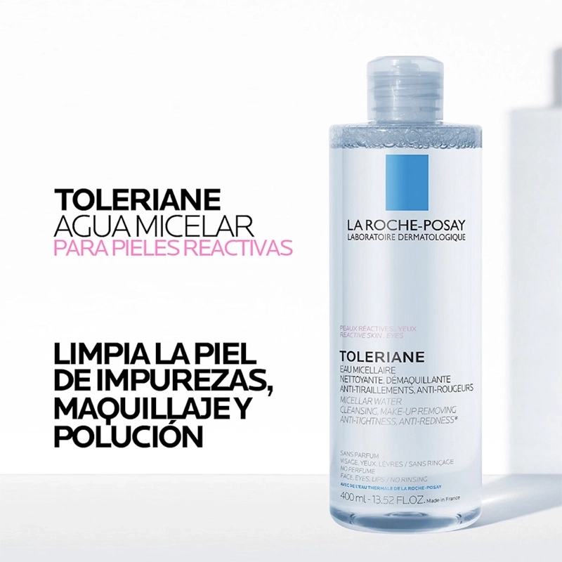 AGUA MICELAR LA ROCHE-POSAY TOLERIANE PIELES REACTIVAS 400 ML - 3