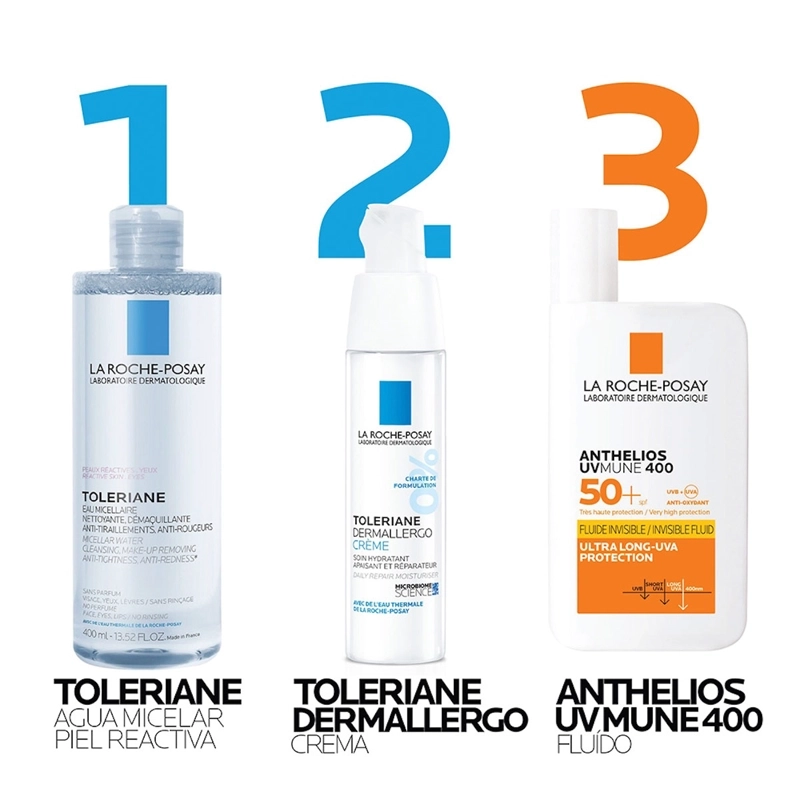 AGUA MICELAR LA ROCHE-POSAY TOLERIANE PIELES REACTIVAS 400 ML - 4