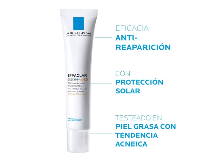 CREMA FACIAL LA ROCHE-POSAY HIDRATANTE ANTIIMPERFECCIONES EFFACLAR DUO SPF 30 40 ML - 3