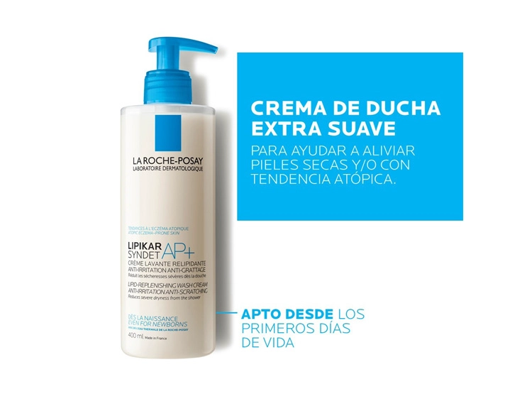 TRATAMIENTO CORPORAL LA ROCHE-POSAY HIDRATANTE LIMPIADOR LIPIKAR SYNDET AP+ 400 ML - 7