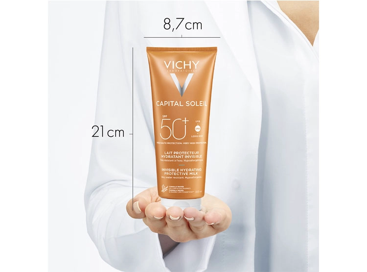 PROTECTOR SOLAR FACIAL VICHY CAPITAL SOLEIL LECHE HIDRATANTE SPF 50+ 300 ML - 2