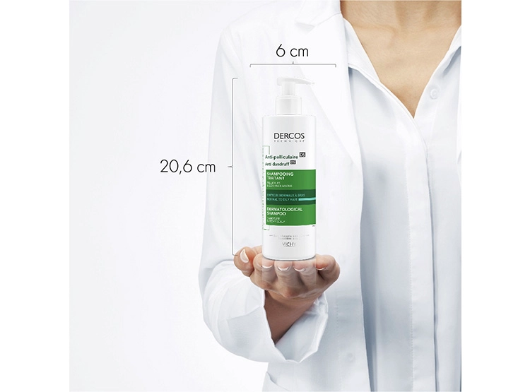 SHAMPOO VICHY DERCOS ANTICASPA CABELLO GRASO 390 ML - 2