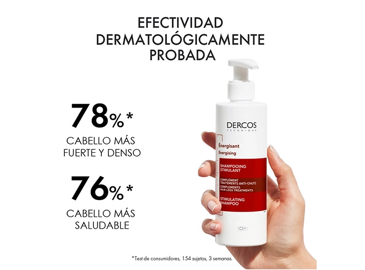 SHAMPOO VICHY DERCOS ANTICAÍDA ESTIMULANTE 400 ML - 4