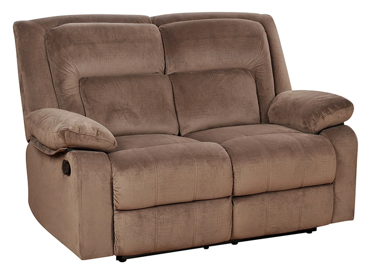 SOFÁ CIC RECLINABLE AMBERES 2 CUERPOS CAFÉ - 2