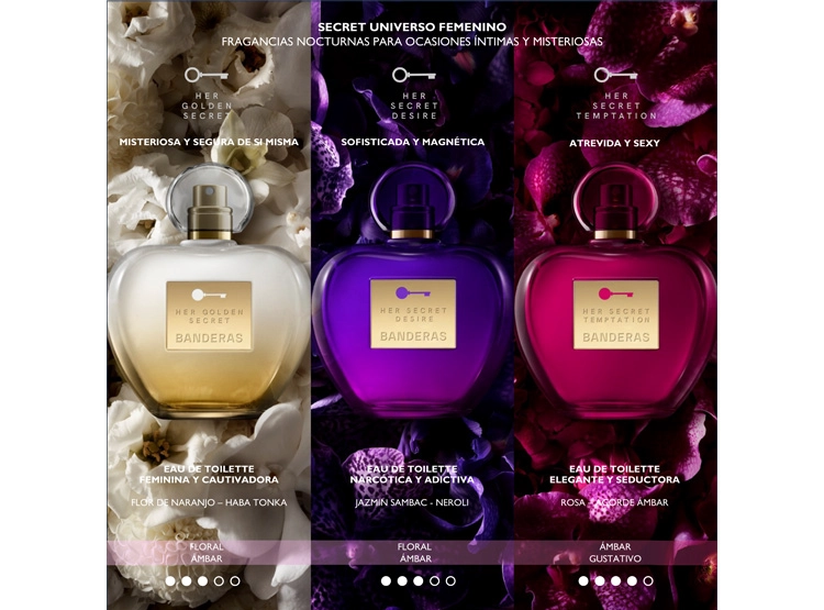 PERFUME ANTONIO BANDERAS HER SECRET DESIRE MUJER EDT 80 ML - 4