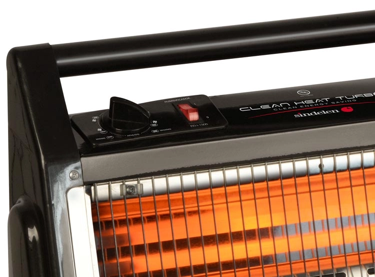 CALEFACTOR SINDELEN CUARZO 1600W EEH-1300 NEGRO - 2