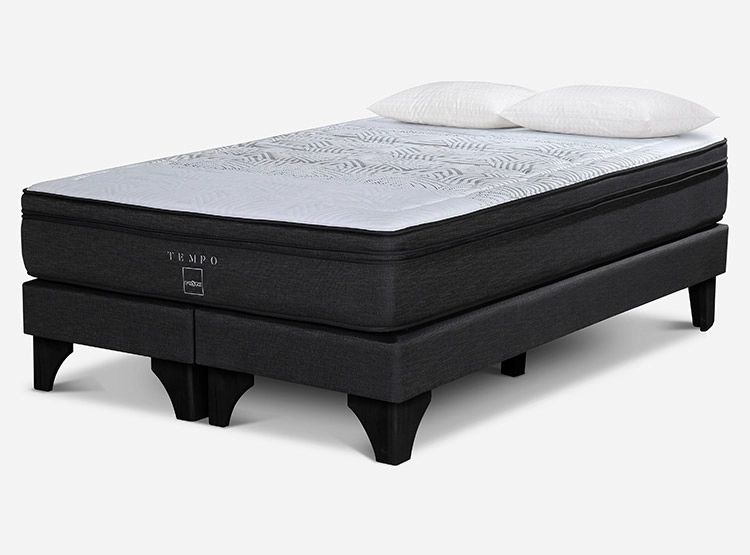 JUEGO DE DORMITORIO ROSEN CAMA EUROPEA TEMPO KING 180 X 200 CM + ALMOHADAS LIGHT - 1