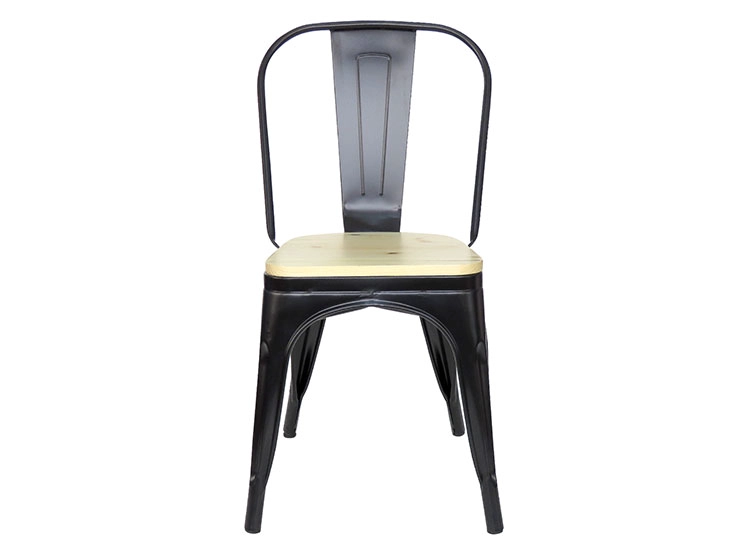 PACK 4 SILLAS DE COMEDOR IDETEX ANTIQUE RUSTIC NEGRO - 2
