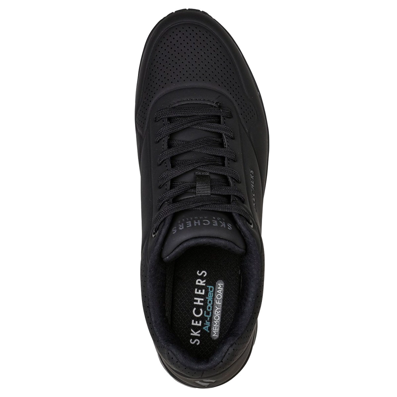ZAPATILLAS HOMBRE SKECHERS CASUALES NEGRO UNO STAND ON AIR - 4