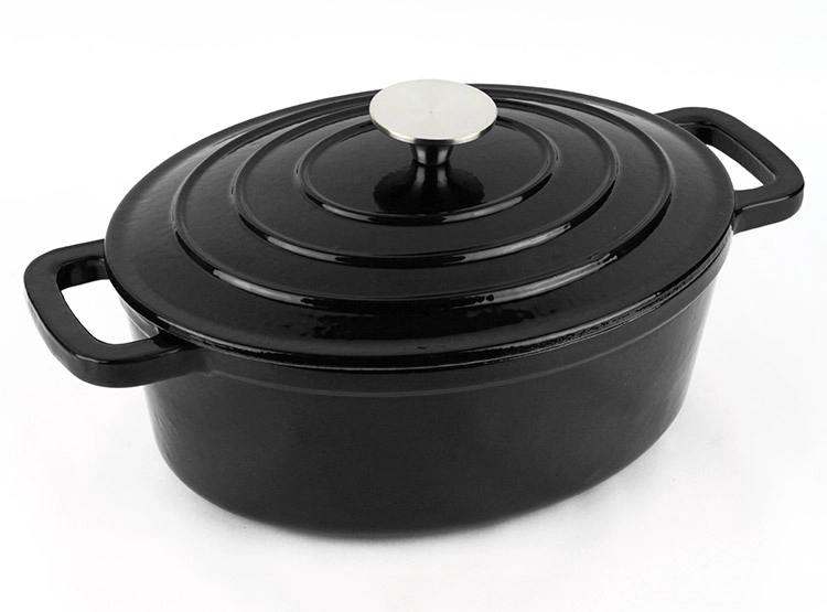 OLLA GUISERA MAGEFESA FERRO OVAL TAPA NEGRO - 2