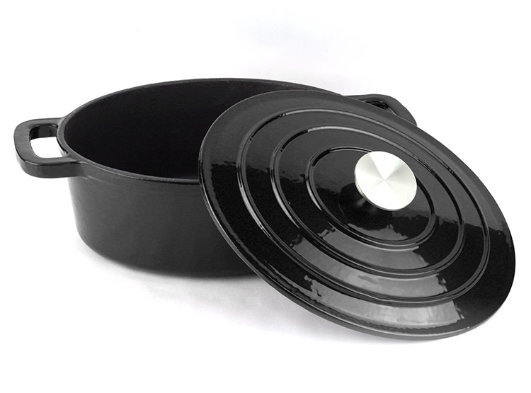 OLLA GUISERA MAGEFESA FERRO OVAL TAPA NEGRO - 3
