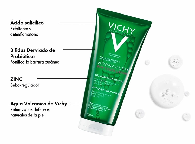 VICHY GEL PURIFICANTE NORMADERM PHYTOSOLUTION 200 ML - 3