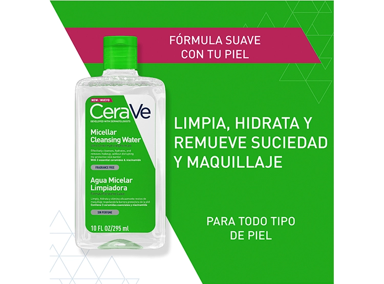 AGUA MICELAR CERAVE LIMPIADORA 295 ML - 2