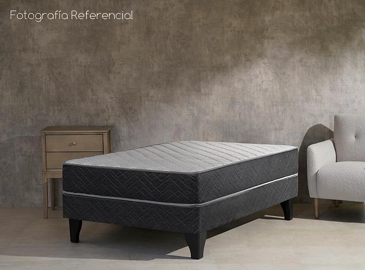 CAMA EUROPEA CELTA APOLO 1 PLAZA NEGRO - 5