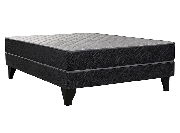 CAMA EUROPEA CELTA APOLO FULL NEGRO - 1