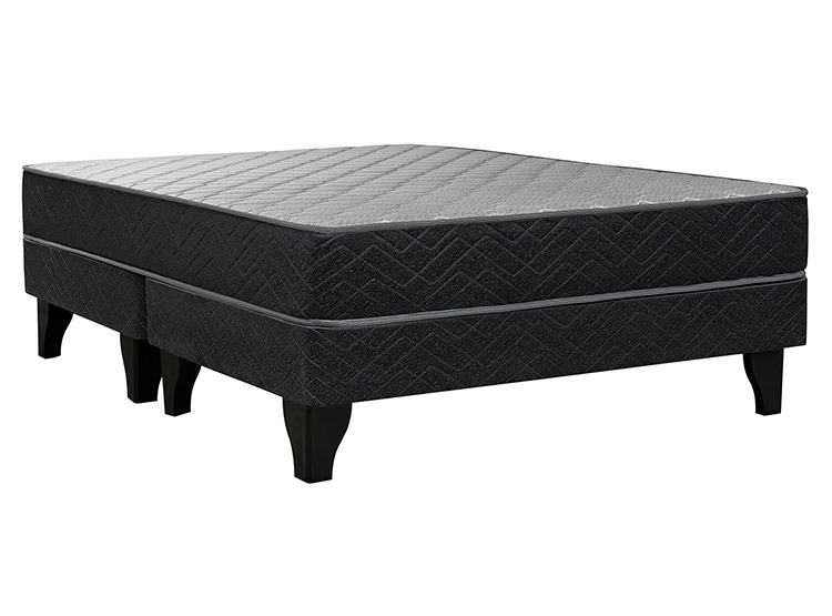 CAMA EUROPEA CELTA APOLO BD 2 PLAZAS NEGRO - 1