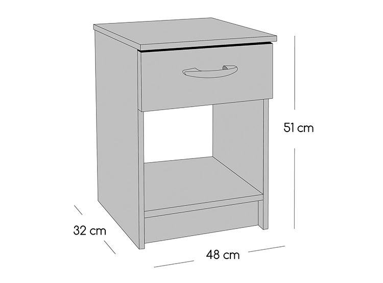JUEGO DE DORMITORIO CELTA CAMA EUROPEA APOLO 1 PLAZA NEGRO + SET ASTURIAS - 5
