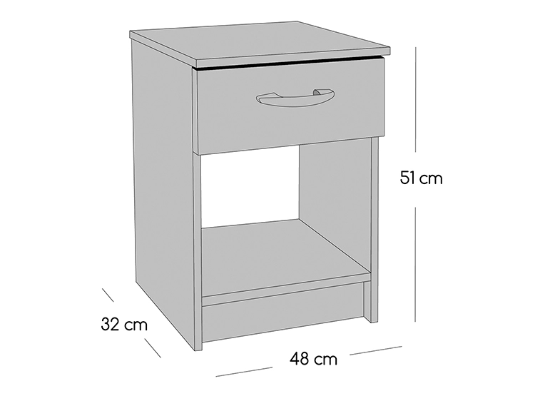 JUEGO DE DORMITORIO CELTA CAMA EUROPEA APOLO 1.5 PLAZAS NEGRO + SET ASTURIAS - 5