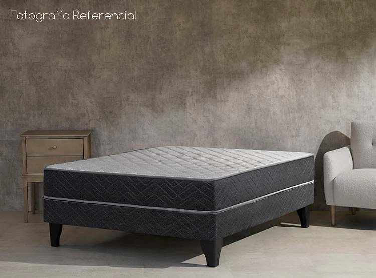 JUEGO DE DORMITORIO CELTA CAMA EUROPEA APOLO FULL NEGRO + SET CASTILLA - 7