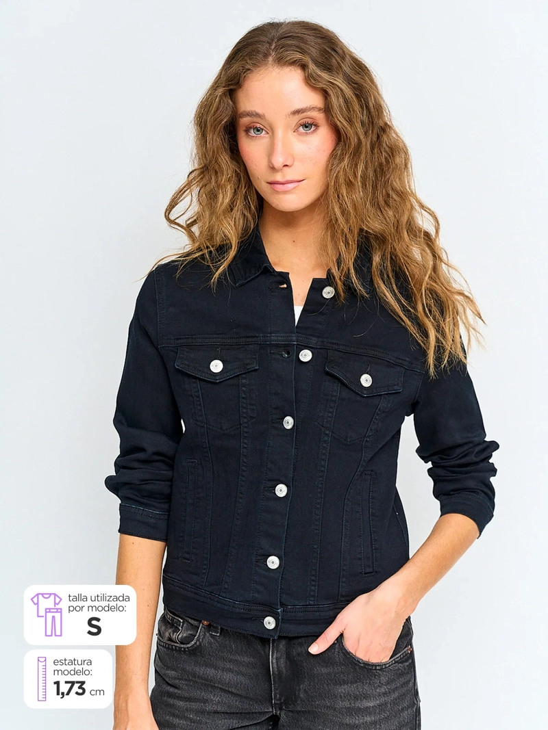 CHAQUETA MUJER INDEX BÁSICA DENIM - 1