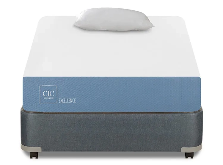 JUEGO DE DORMITORIO CIC CAMA BOX AMERICANO EXCELLENCE 1.5 PLAZAS + ALMOHADA - 1