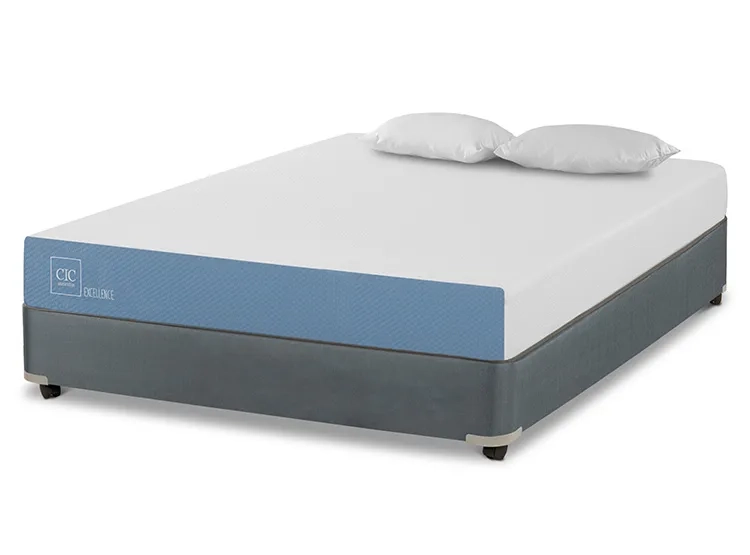 JUEGO DE DORMITORIO CIC CAMA BOX AMERICANO EXCELLENCE 2 PLAZAS + ALMOHADA - 2