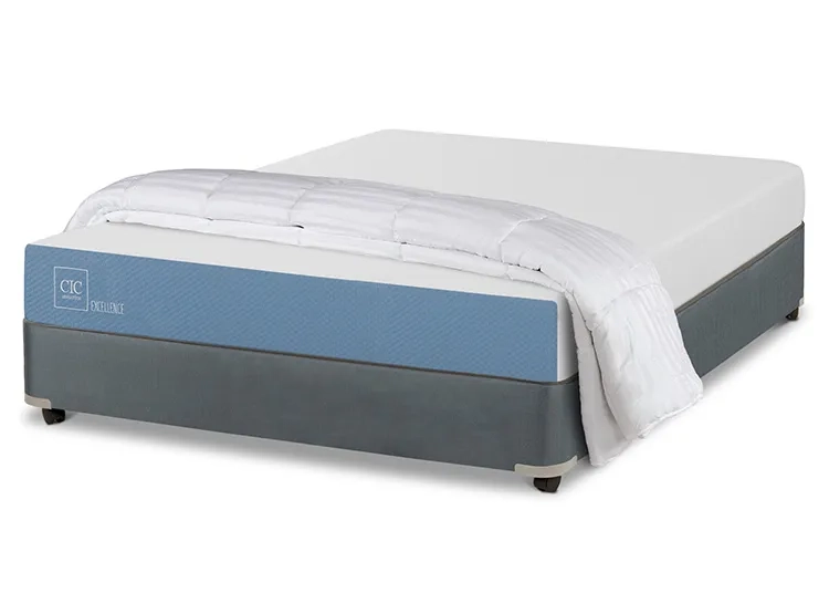 JUEGO DE DORMITORIO CIC CAMA BOX AMERICANO EXCELLENCE 2 PLAZAS + PLUMON - 2
