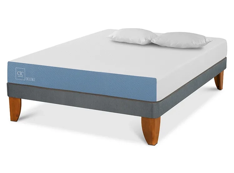 JUEGO DE DORMITORIO CIC CAMA EUROPEA EXCELLENCE BN 2 PLAZAS + ALMOHADAS - 2