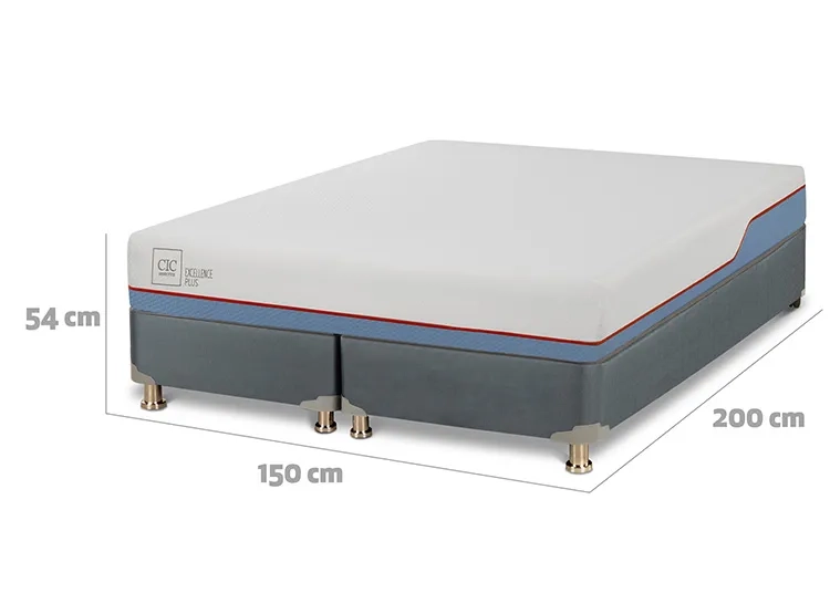 CAMA BOX AMERICANO CIC EXCELLENCE PLUS BD 2 PLAZAS - 3