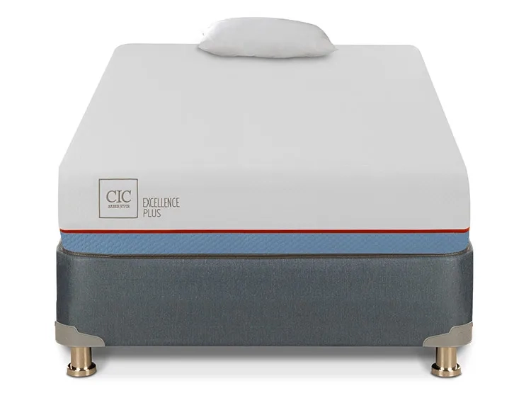 JUEGO DE DORMITORIO CIC CAMA BOX AMERICANO EXCELLENCE PLUS 1.5 PLAZAS + ALMOHADA - 1
