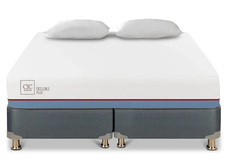 JUEGO DE DORMITORIO CIC CAMA BOX AMERICANO EXCELLENCE PLUS BD 2 PLAZAS + ALMOHADA - 1