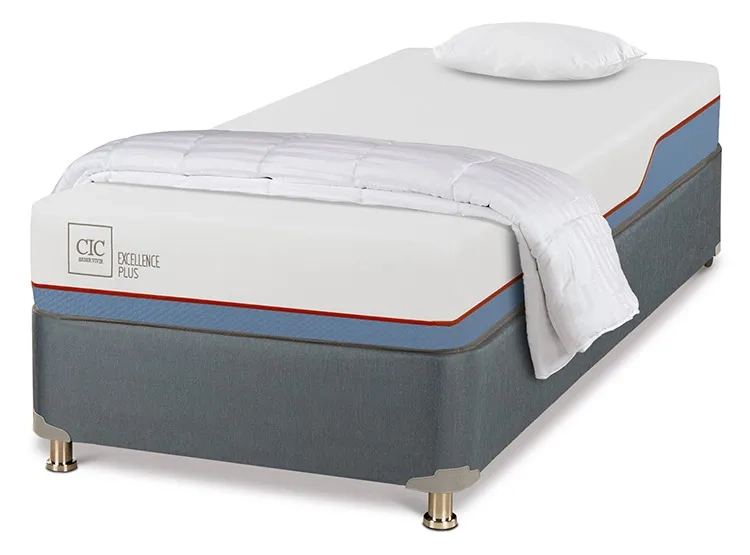 JUEGO DE DORMITORIO CIC CAMA BOX AMERICANO EXCELLENCE PLUS 1 PLAZA + TEXTIL - 2