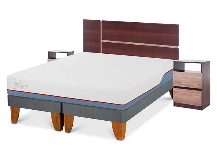JUEGO DE DORMITORIO CIC CAMA EUROPEA EXCELLENCE PLUS BD 2 PLAZAS + SET ENIO - 2