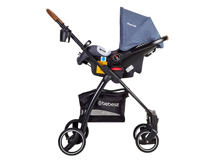 COCHE CUNA TRAVEL SYSTEM BEBE FÉNIX AZUL BEBESIT - 3
