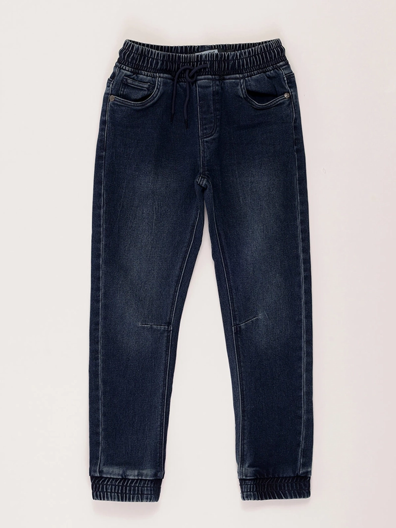 JEANS LARGO NIÑO HARVEST FRENCH TERRY CINTURA ELASTICADA - 1