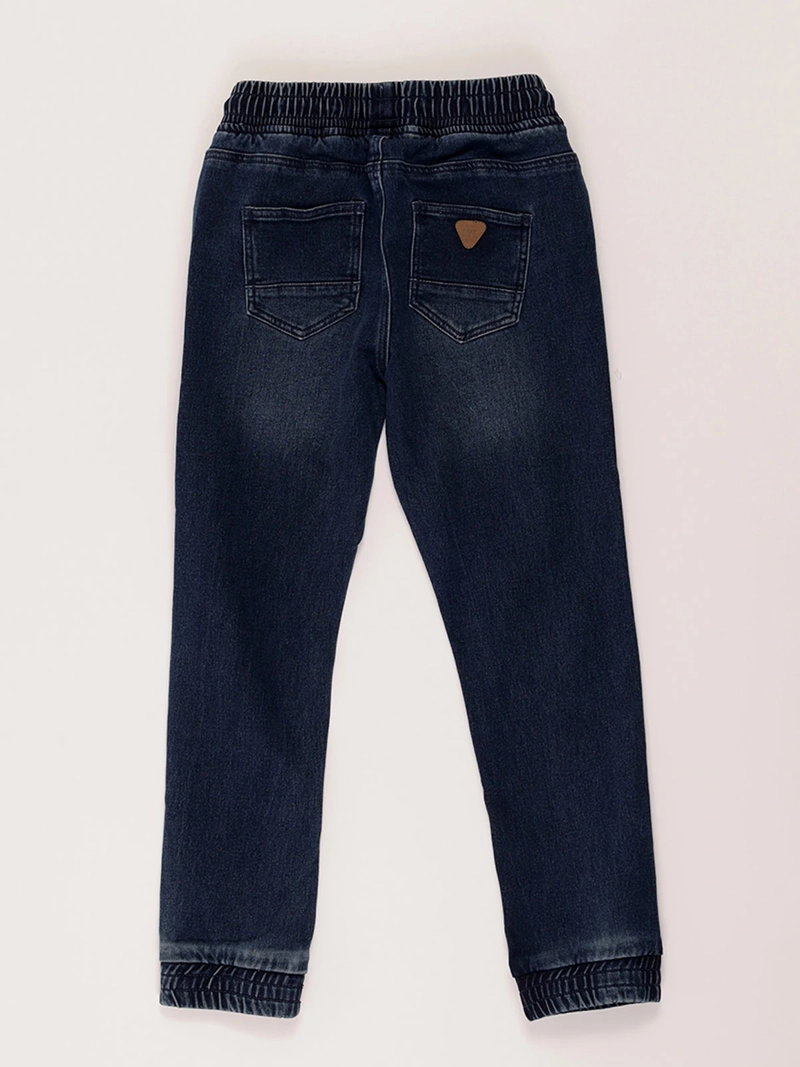 JEANS LARGO NIÑO HARVEST FRENCH TERRY CINTURA ELASTICADA - 2