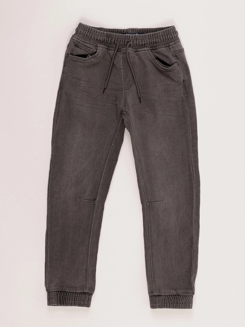 JEANS LARGO NIÑO HARVEST FRENCH TERRY CINTURA ELASTICADA - 1