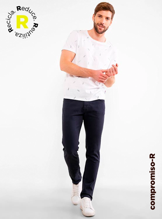 PANTALÓN HOMBRE ROBERT LEWIS ALGODÓN BOLSILLOS - 1