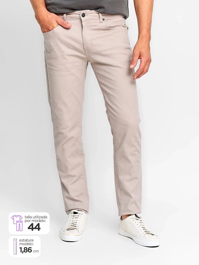 PANTALÓN HOMBRE ROBERT LEWIS ALGODÓN BOLSILLOS - 1
