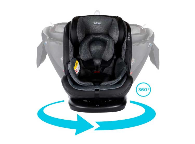 SILLA AUTO INFANTI CONVERT I-GIRO 360 NEGRO Negro, foto 6