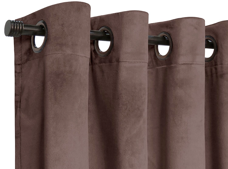 SET CORTINAS IDETEX VELVET CAFE - 2
