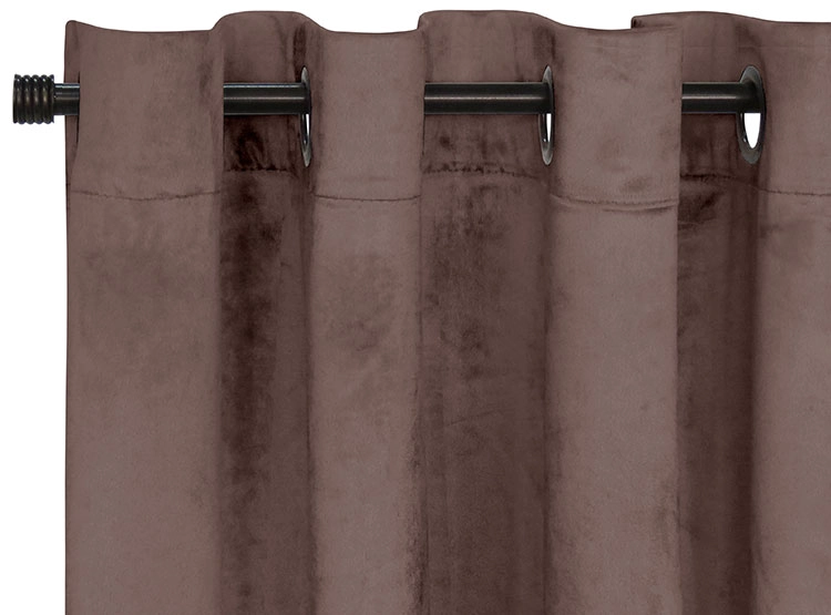 SET CORTINAS IDETEX VELVET CAFE - 1